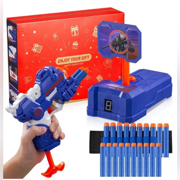 Digital Shooting Targets with Foam Dart Toy Gun-Electronic Scoring Board Game- - Picture 2 of 3